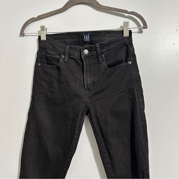 GAP black true skinny jeans, size 24 - Picture 4 of 7